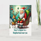 Kerstman deze kerst kaart (Voorkant)