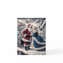 Kerstman die afscheid neemt van mevrouw Claus - bl