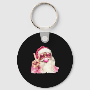 Kerstman die bubbelgom blaast Nk Sungles Kerstmis Sleutelhanger