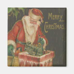 kerstman die Chimney 2 omver gaat Magneet
