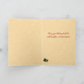 Kerstman die de Kerstkaart van Cadeaus leveren Feestdagen Kaart (Binnen)