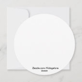 Kerstman die een Kerstkaart van de Golf berijden (Achterkant)