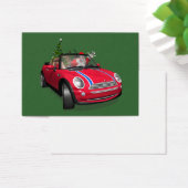 Kerstman die een mini rijdt visitekaartjes (Bureau)