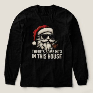 Kerstman die een pijp rookt grappige T-shirt