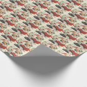  kerstman die goede meisjes en jongens noemt cadeaupapier (Hoek)