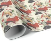  kerstman die goede meisjes en jongens noemt cadeaupapier (Rol Hoek)