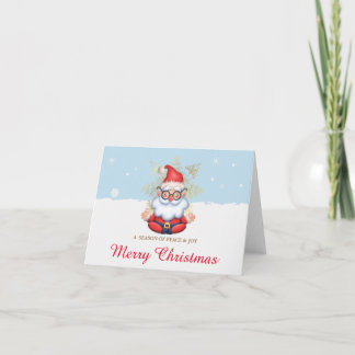 Kerstman die Kerst overpeinst Kaart