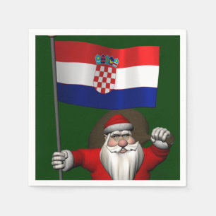 Kerstman die Kroatië bezoekt Servet