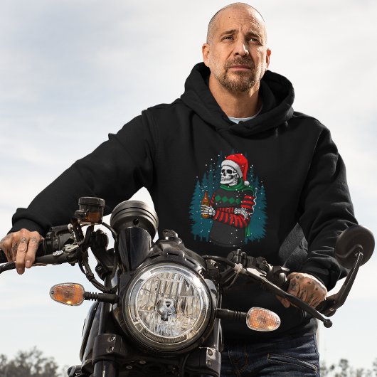 Kerstman die met kerstman de kerstman koelt  hoodie