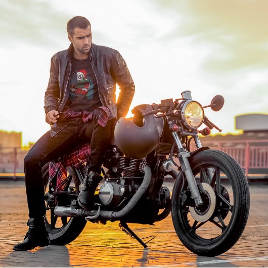 Kerstman die met kerstman de kerstman koelt t-shirt