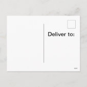 Kerstman die na golf op een briefkaart dutten (Achterkant)