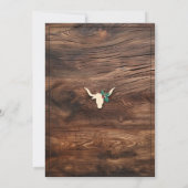 Kerstman die op een stier rijdt kaart (Achterkant)