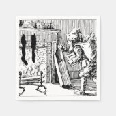 kerstman die speelgoedpapier nkins servetten (Voorkant)