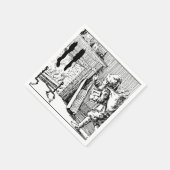  kerstman die speelgoedpapier nkins servetten (Hoek)