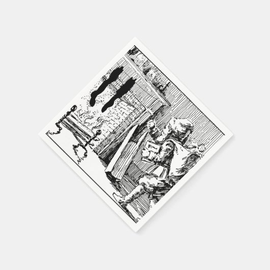 kerstman die speelgoedpapier nkins servetten (Hoek)