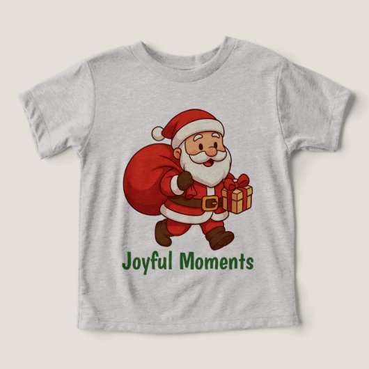 Kerstman die zak met cadeaus draagt  (Design voorkant)