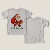Kerstman die zak met cadeaus draagt  (Ontwerp Voorkant & Achterkant)
