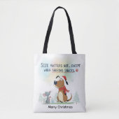 Kerstman dier hond tote bag (Voorkant)