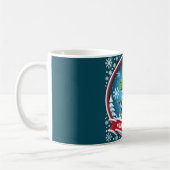 Kerstman Dinosaur Kerst Grappig “Prettig Dino-fees Koffiemok (Links)