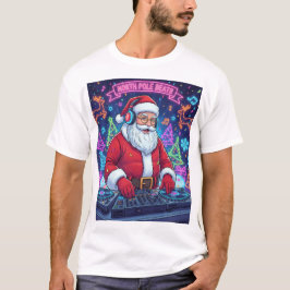 Kerstman DJ Kerstfeest T-Shirt 