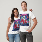 Kerstman DJ Kerstfeest T-Shirt (Unisex)