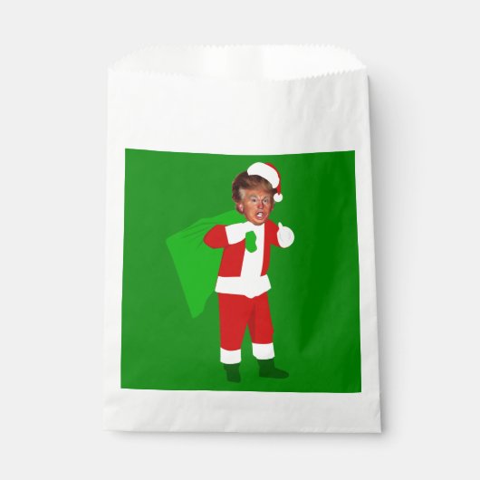 Kerstman Donald Trump grappige kerst Bedankzakje (Voorkant)