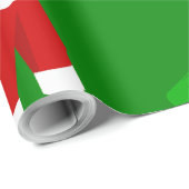 Kerstman Donald Trump grappige kerst Cadeaupapier (Rol Hoek)