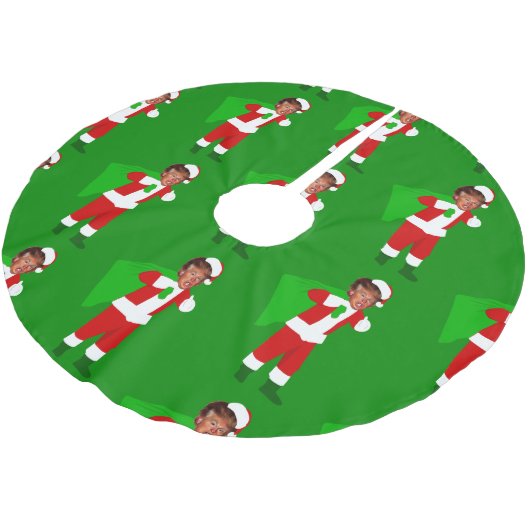 Kerstman Donald Trump grappige kerst Kerstboom Rok (Gekanteld)