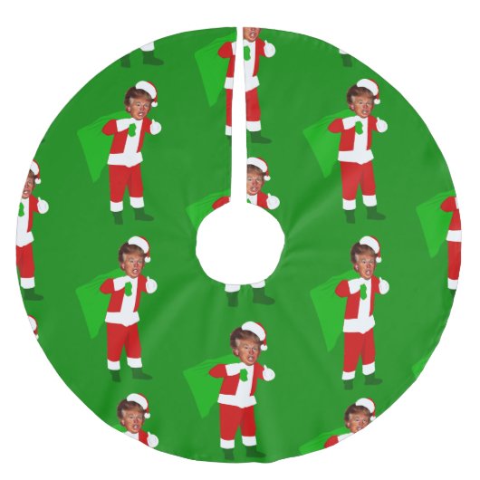 Kerstman Donald Trump grappige kerst Kerstboom Rok (Voorkant)