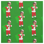 Kerstman Donald Trump grappige kerst Stof (Swatch)