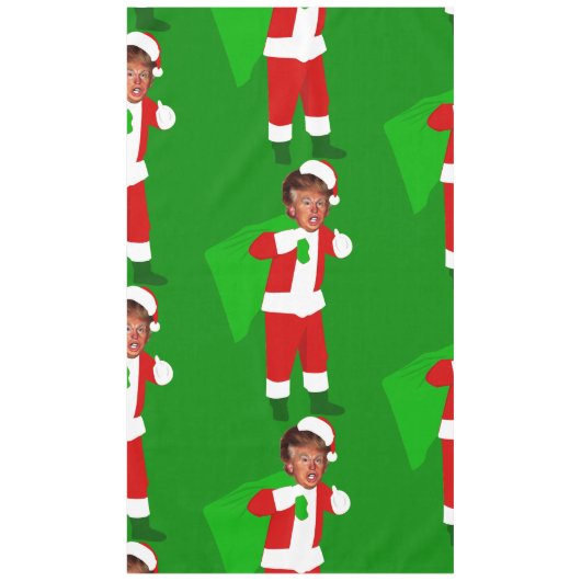 Kerstman Donald Trump grappige kerst Tafelkleed (Voorkant)