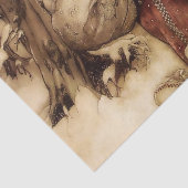 “Kerstman” door Arthur Rackham Tissuepapier (Detail)