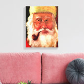 Kerstman door Tula Holmes Canvas Afdruk (Insitu (Woonkamer))