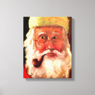 Kerstman door Tula Holmes Canvas Afdruk