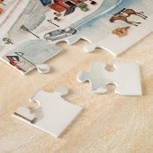 Kerstman dorp Noordpool Legpuzzel (Zijkant)