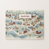 Kerstman dorp Noordpool Legpuzzel (Horizontaal)