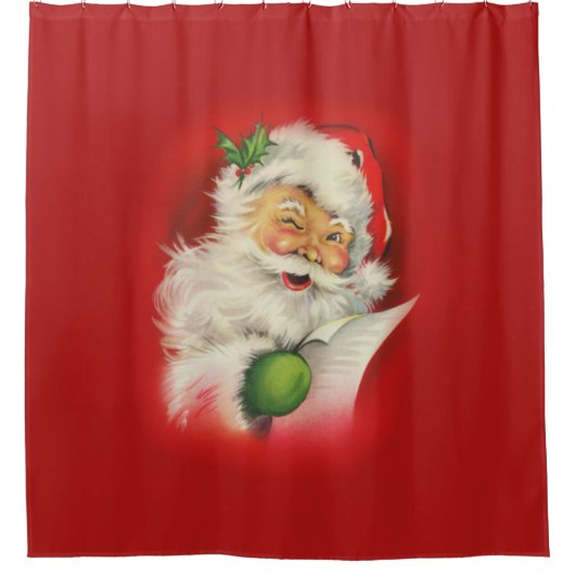 kerstman douchegordijn (Voorkant)