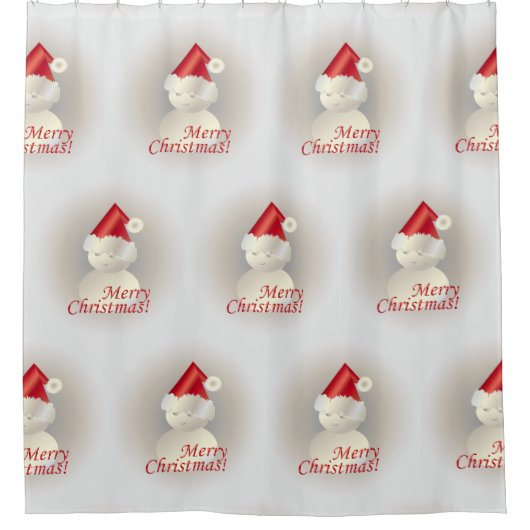 Kerstman Douchegordijn (Voorkant)