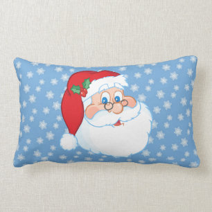 Kerstman draagt glazen kussen