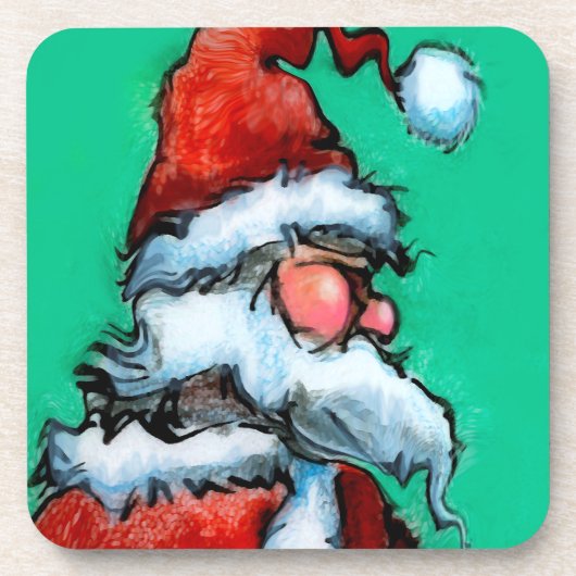 kerstman drankjes onderzetter (Voorkant)