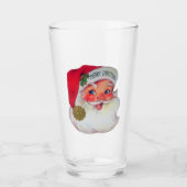  kerstman Drink glas (Voorkant)