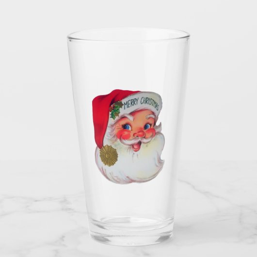 kerstman Drink glas (Voorkant)