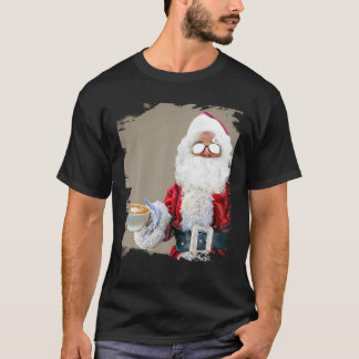 kerstman Drink koffie T-shirt