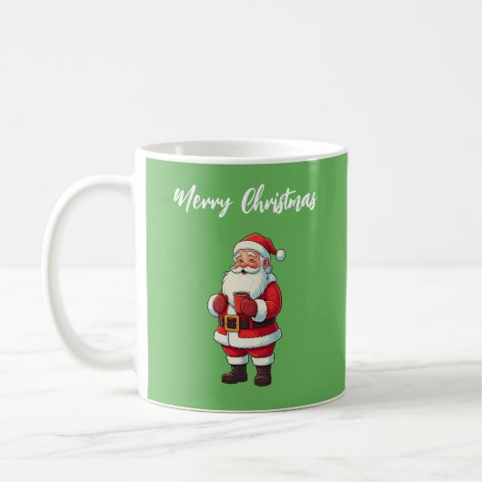 Kerstman Drink warme chocolademelk Koffiemok (Links)