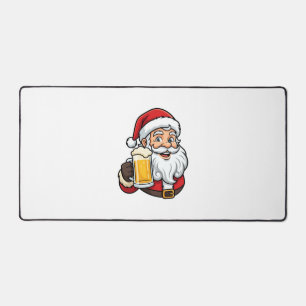 Kerstman Drinkende Bier Kerst Grafiek Bureaumat