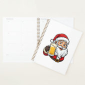 Kerstman Drinkende Bier Kerst Grafiek Planner (Display)