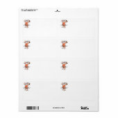 Kerstman dronken verzendlabels etiket (Full Sheet)