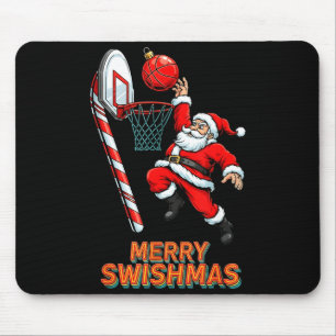 Kerstman Dunking Merry Swishmas Basketbal Kerstmis Muismat