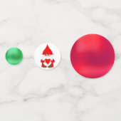 Kerstman Dwerg, Fee & Groen Rood Confetti (Voorkanten)