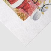 Kerstman Dwerg Ontwerp 2 Tissuepapier (Detail)
